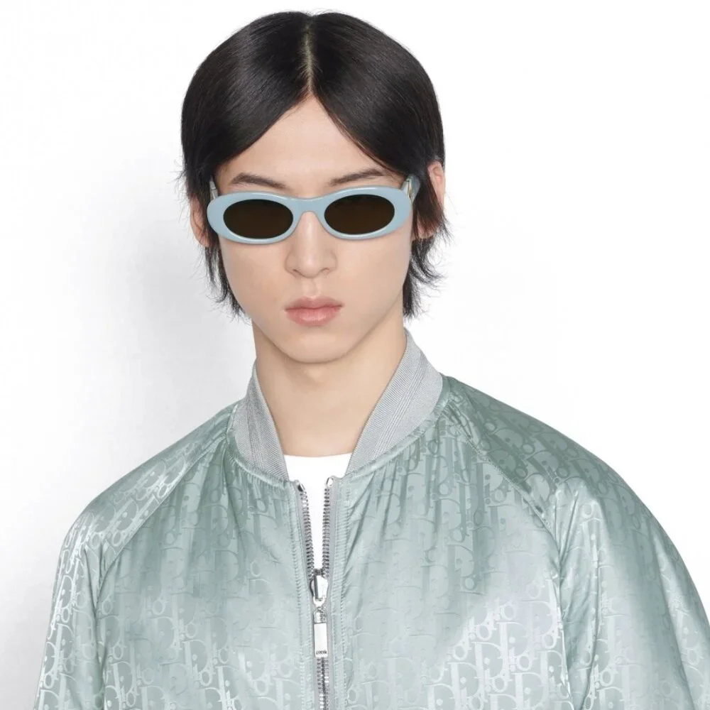 BRAND NEW Dior CD DIAMOND EDITION R11 30F0 Blue Brown Unisex Cat Eye Sunglasses